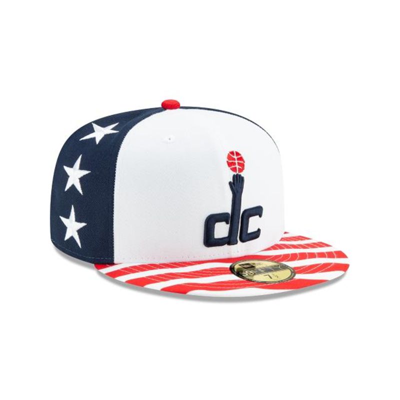 NBA Washington Wizards 2019 Authentics City Series 59Fifty Fitted (XCL6314) - White New Era Caps